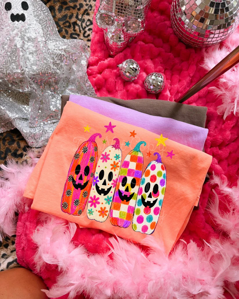 Colorful Jack-O-Lanterns